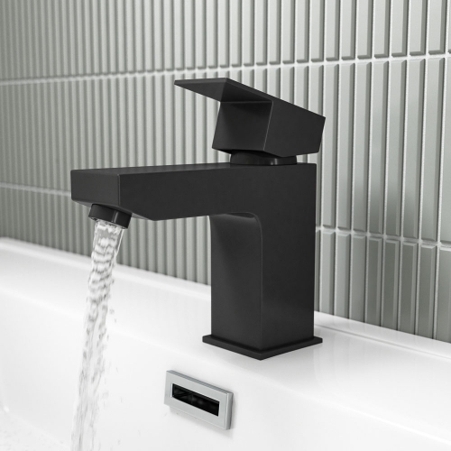 Douglas Black Mono Basin Mixer - By Voda Design