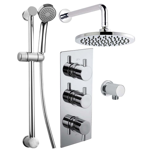 Linth Concealed Thermostatic Shower Set - By Voda Design
